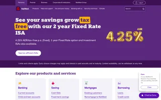 NatWest homepage website preview