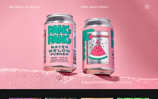 Jens Nilsson homepage website preview