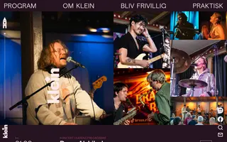 KLEIN homepage website preview