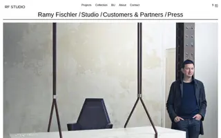 RF Studio homepage website preview