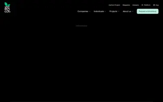 Zero CO2 homepage website preview