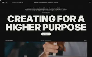 Cory Grossman homepage website preview