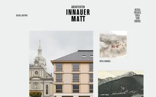 Innauer Matt homepage website preview