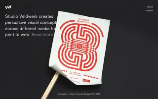Studio Veldwerk homepage website preview