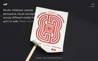 Studio Veldwerk homepage website preview