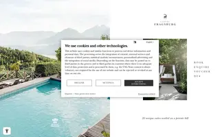 Castel Fragsburg homepage website preview