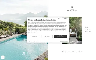 Castel Fragsburg homepage website preview