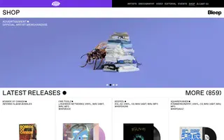 Warp homepage website preview