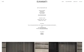 Elhanati homepage website preview