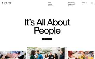 Populous homepage website preview