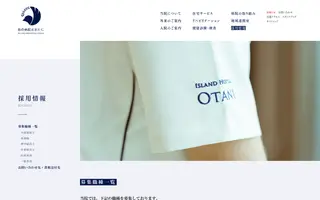 Island Hospital Otani homepage website preview