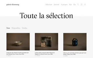 Galerie Stimmung homepage website preview
