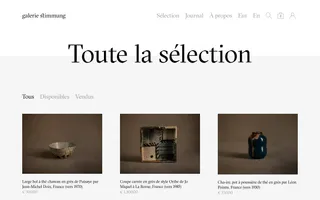 Galerie Stimmung homepage website preview