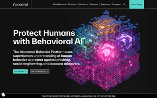 Abnormal AI homepage website preview