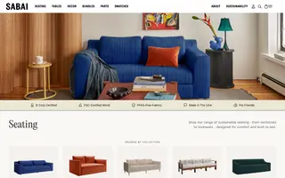 Sabai homepage website preview