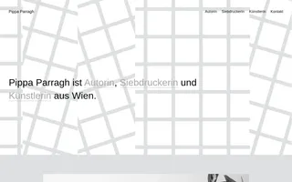 Pippa Parragh homepage website preview