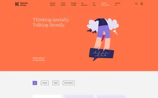Kearney Group homepage website preview