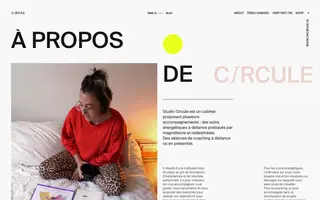 Studio Circule homepage website preview