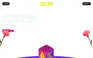 Solar Weekend homepage website preview