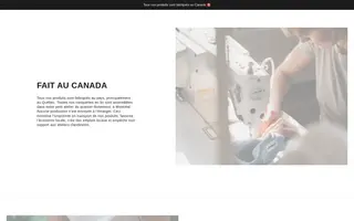 Caribou homepage website preview