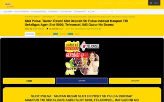 Slot Pulsa homepage website preview