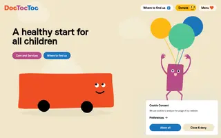 DocTocToc homepage website preview