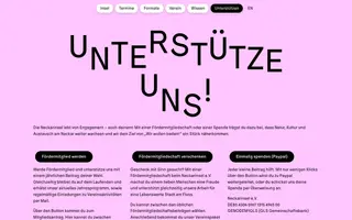 Die Neckarinsel homepage website preview