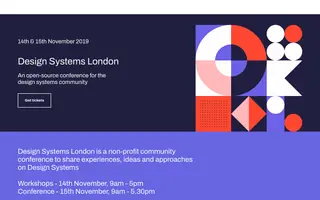 Design Systems London homepage website preview