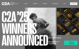 C2A homepage website preview