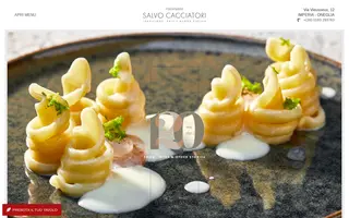 Salvo Cacciatori homepage website preview