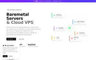 CubePath homepage website preview
