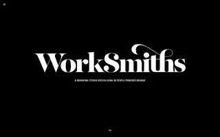 Worksmiths homepage website preview