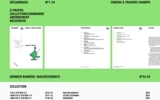 Décadrages homepage website preview