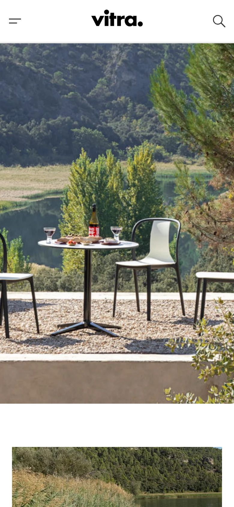 Vitra homepage mobile website screenshot