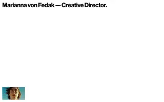 Marianna von Fedak homepage website preview