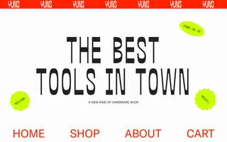 YUNS homepage website preview