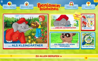 Benjamin Blümchen homepage website preview