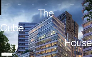 The CubeHouse homepage website preview
