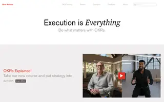 What Matters homepage website preview