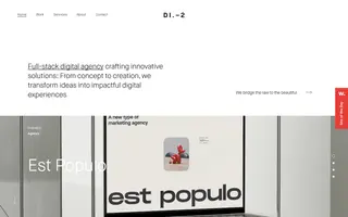 District2 homepage website preview