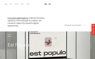 District2 homepage website preview