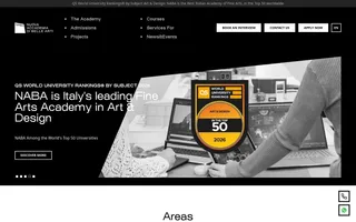 NABA homepage website preview