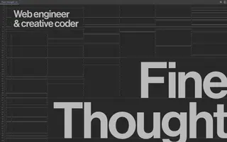 Fine Thought homepage website preview