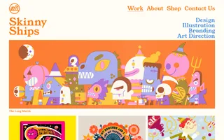 Skinny Ships homepage website preview