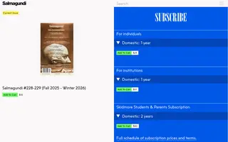 Salmagundi homepage website preview