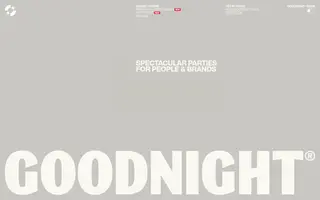 Goodnight homepage website preview