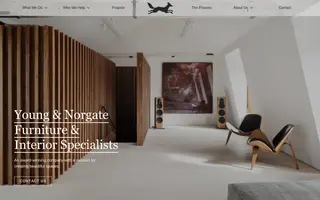 Young & Norgate homepage website preview
