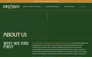 First Lady homepage website preview