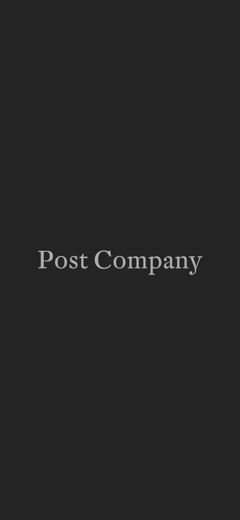 Post Company About Us mobile website screenshot