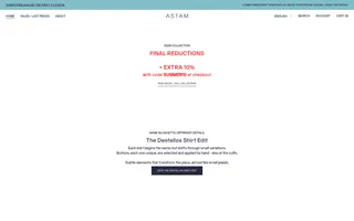 ASTAM homepage website preview